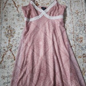 Rue21 Pink Lace-Trim Bandana Print Mini Dress